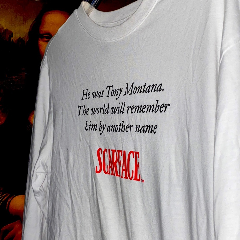 Scarface long sleeve tee colab with H&M , Tony Montana shirt